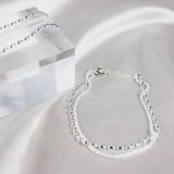 Bracelet à brillants | Or blanc
