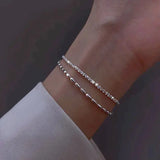 Bracelet à brillants | Or blanc