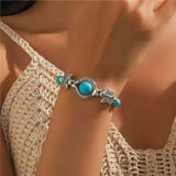 Bracelet avec des papillons | Or blanc