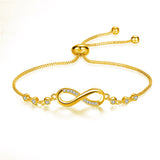 Bracelet infini ajustable | Or