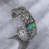 Bracelet rétro en turquoise | Or