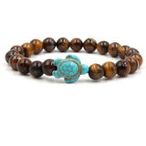 Bracelets exclusifs en pierres naturelles en forme de tortue | Or