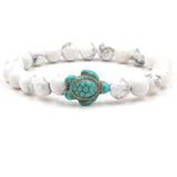 Bracelets exclusifs en pierres naturelles en forme de tortue | Or