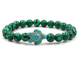Bracelets exclusifs en pierres naturelles en forme de tortue | Or