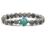 Bracelets exclusifs en pierres naturelles en forme de tortue | Or
