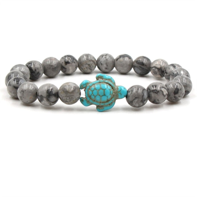 Bracelets exclusifs en pierres naturelles en forme de tortue | Or