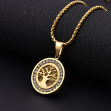 Collier arbre de vie en luxueux à brillants | Or