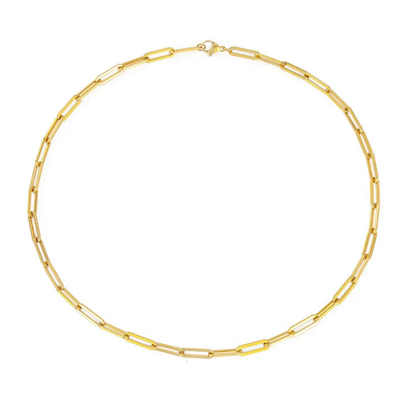 Collier chaîne élégant Archen | Or blanc