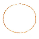 Collier chaîne élégant Archen | Or blanc