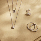 Collier Cléa en pierre | Or blanc