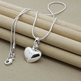 Collier cœur | Or blanc