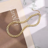 Collier cubain à gros maillons | Or