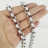 Collier élégant fait main en acier inoxydable | Or blanc