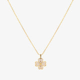 Collier fleur cœur | Or