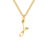 Collier initial coeur | Or