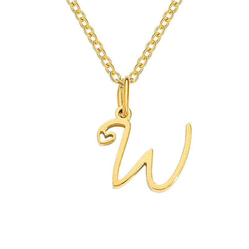 Collier initial coeur | Or