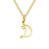 Collier initial coeur | Or