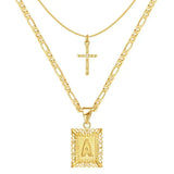 Collier initial croisé | Or