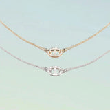 Collier Isaline Marina | Or blanc