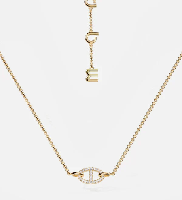 Collier Isaline Marina | Or blanc