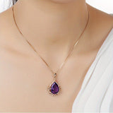 Collier Maria améthyste | Or