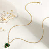 Collier Matilde en émeraude | Or
