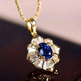 Collier or bleu | Or