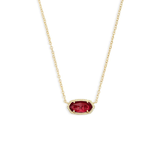 Collier ovale classique en rubis | Or