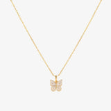 Collier papillon rayonnant | Or