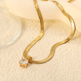Collier pendentif élégant en brillants | Or