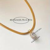 Collier pendentif élégant en brillants | Or