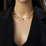 Collier rétro à double Couche Sorella | Or