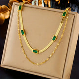 Collier rétro à double Couche Sorella | Or