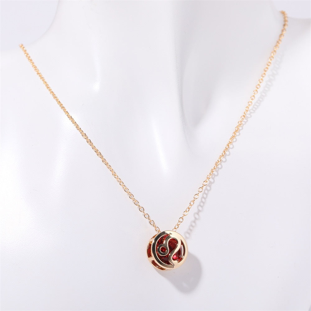 Collier zodiaque à double face | Or