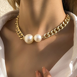Collier à double chaîne avec marguerites | Or