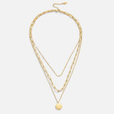 Collier à couches avec pièces « Janie » | Or