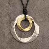 Collier avec pendentif géométrique Irrégulier | Or