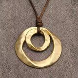 Collier avec pendentif géométrique Irrégulier | Or