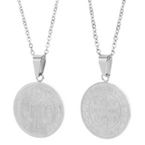 Collier avec pendentif ronde en forme de O | Or