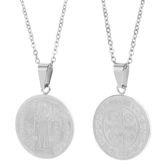 Collier avec pendentif ronde en forme de O | Or