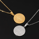 Collier avec pendentif ronde en forme de O | Or