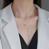 Collier avec deux anneaux | Or