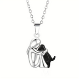 Collier fillette et son chien | Or