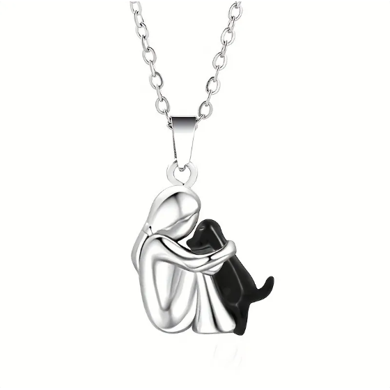 Collier fillette et son chien | Or