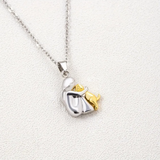 Collier fillette et son chien | Or