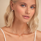 Collier avec initiale de lettre d'amour | Or
