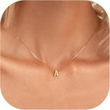 Collier avec initiale de lettre d'amour | Or