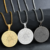 Collier avec médaille Triton ange Six étoiles | Or