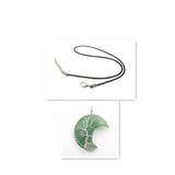 Collier avec pendentif arbre de vie en cristal | Or