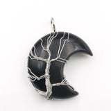 Collier avec pendentif arbre de vie en cristal | Or